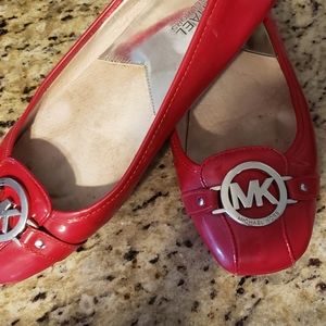 Michael Kors Red Patent  flats